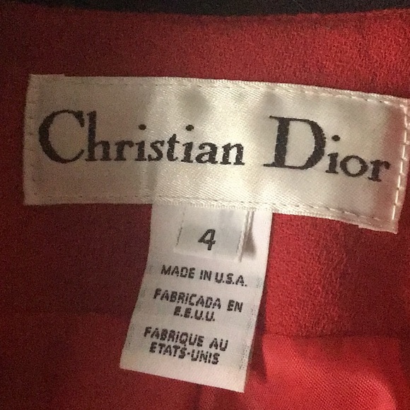 ❤️SOLD❤️ Christian Dior red bolero jacket wool event evening holiday  Size 4 - Picture 5 of 7